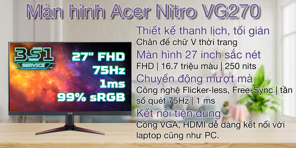 Màn hình Acer Nitro VG270 1