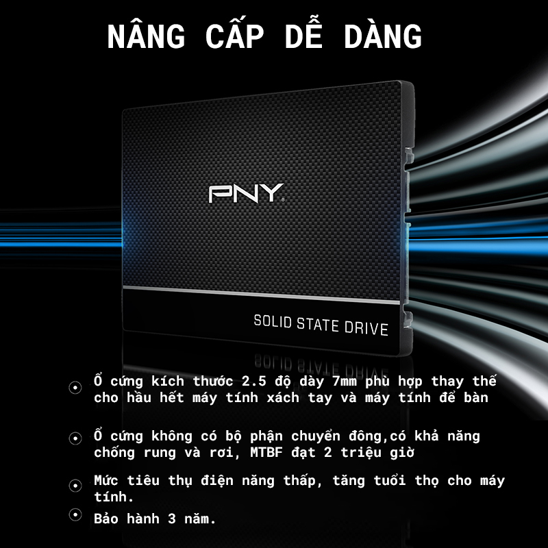 Ổ cứng SSD PNY CS900  2.5: SATA3 