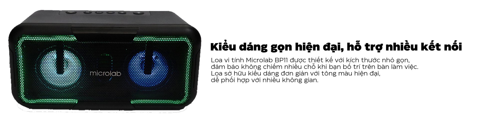 Loa di động Microlab BP11 - Bluetooth 5.0
