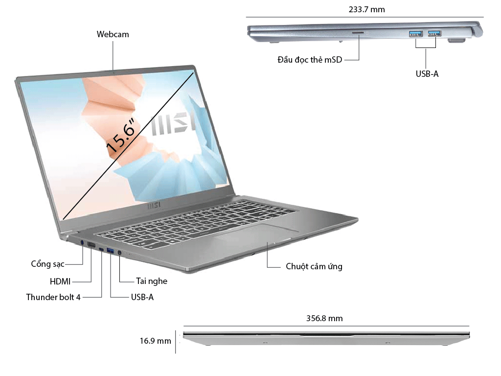 Laptop MSI Modern 15