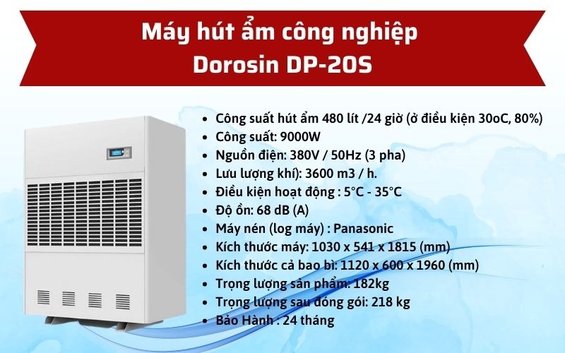 Máy hút ẩm Airko DP-20S Ảnh 4