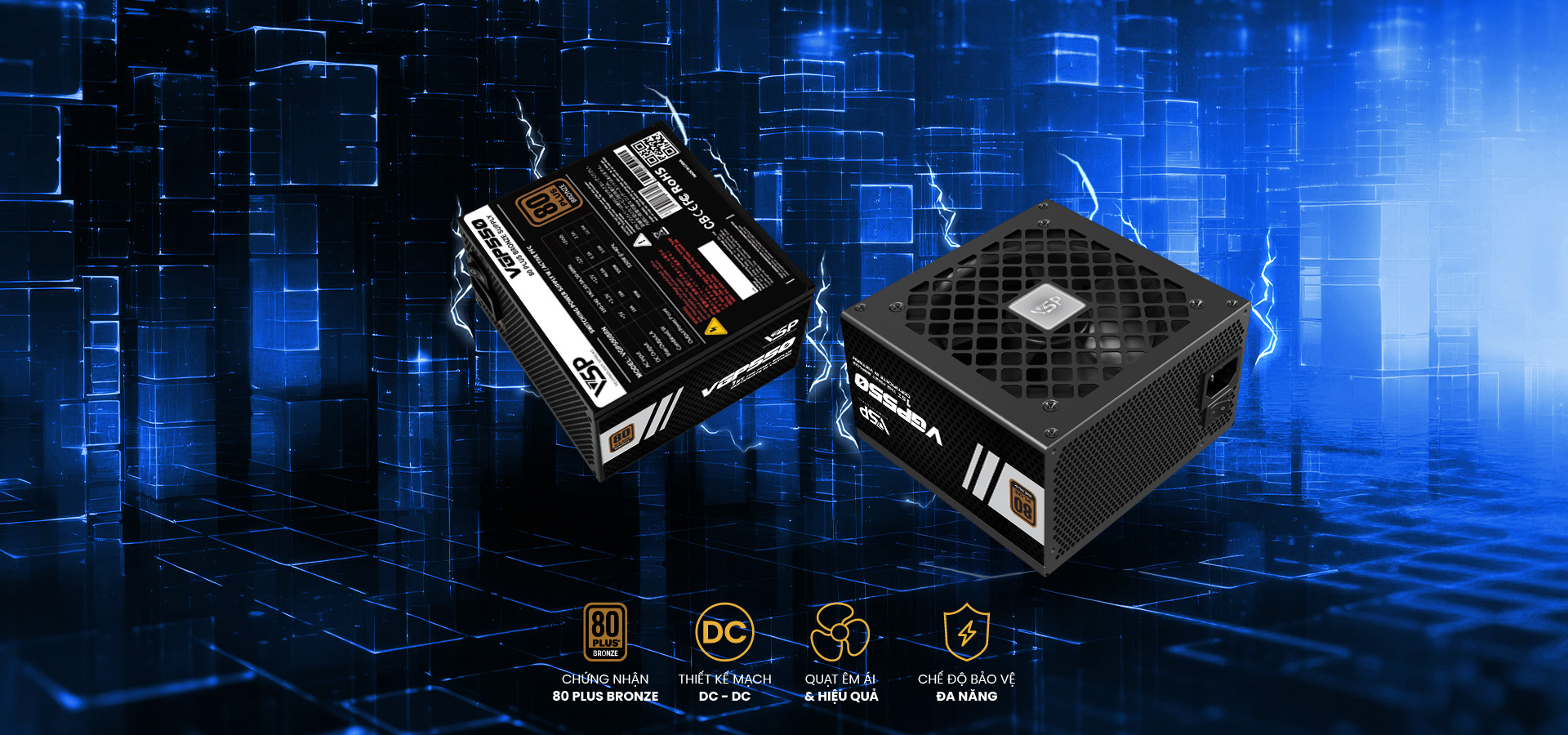 Nguồn VSP VGP550BRN 550W (80Plus Bronze)
