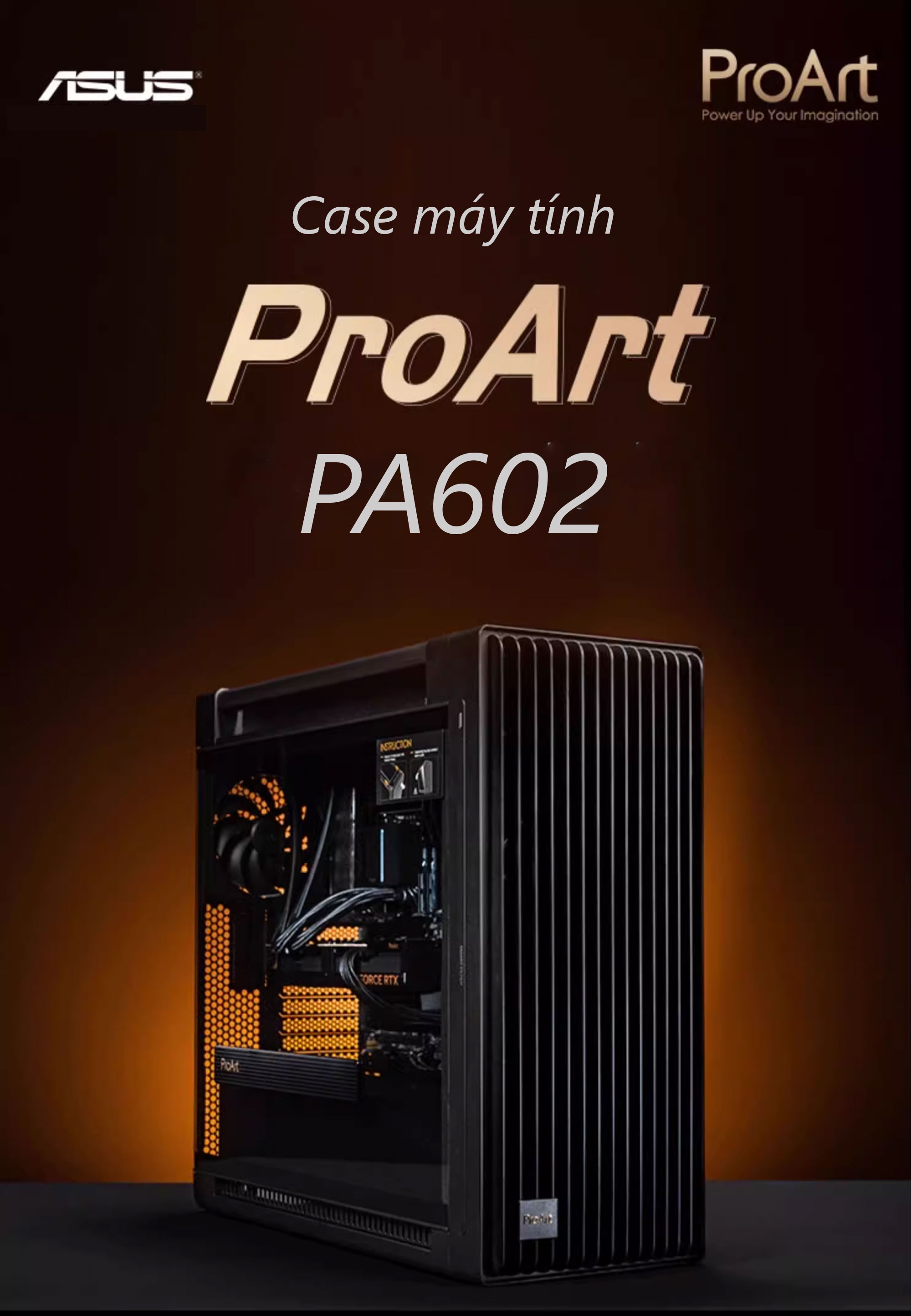 Vỏ Case Asus PA602 ProArt (eATX/Full Tower/ Màu Đen)