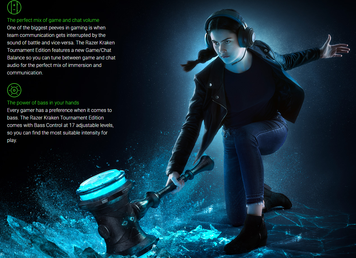 Tai nghe Razer Kraken Tournament Edition Wired Gaming Headset Black RZ04-02051000-R3M1 2