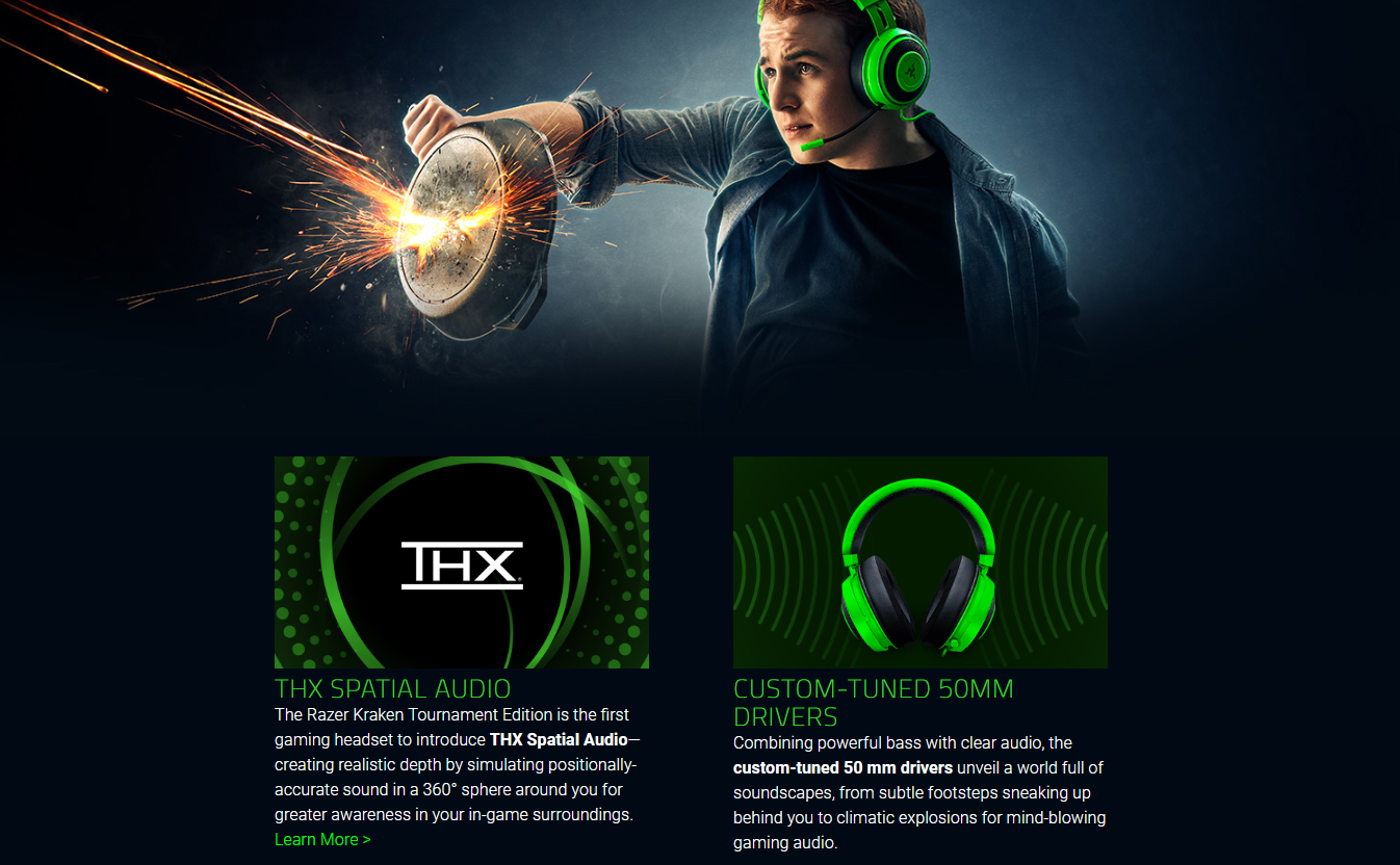 Tai nghe Razer Kraken Tournament Edition Wired Gaming Headset Green RZ04-02051100-R3M1 