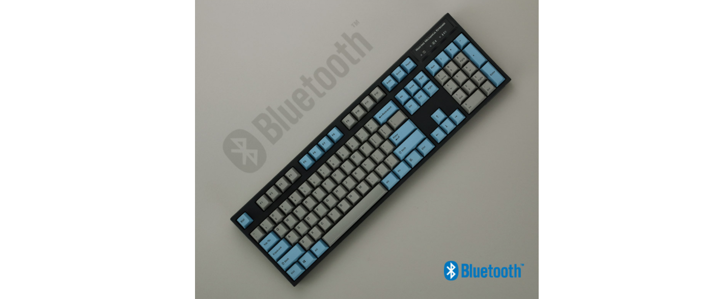 Bàn phím cơ không dây Leopold FC900R PD BT Brown sw (USB/Bluetooth/Blue Grey) sử dụng kết nối bluetooth tiện lợi