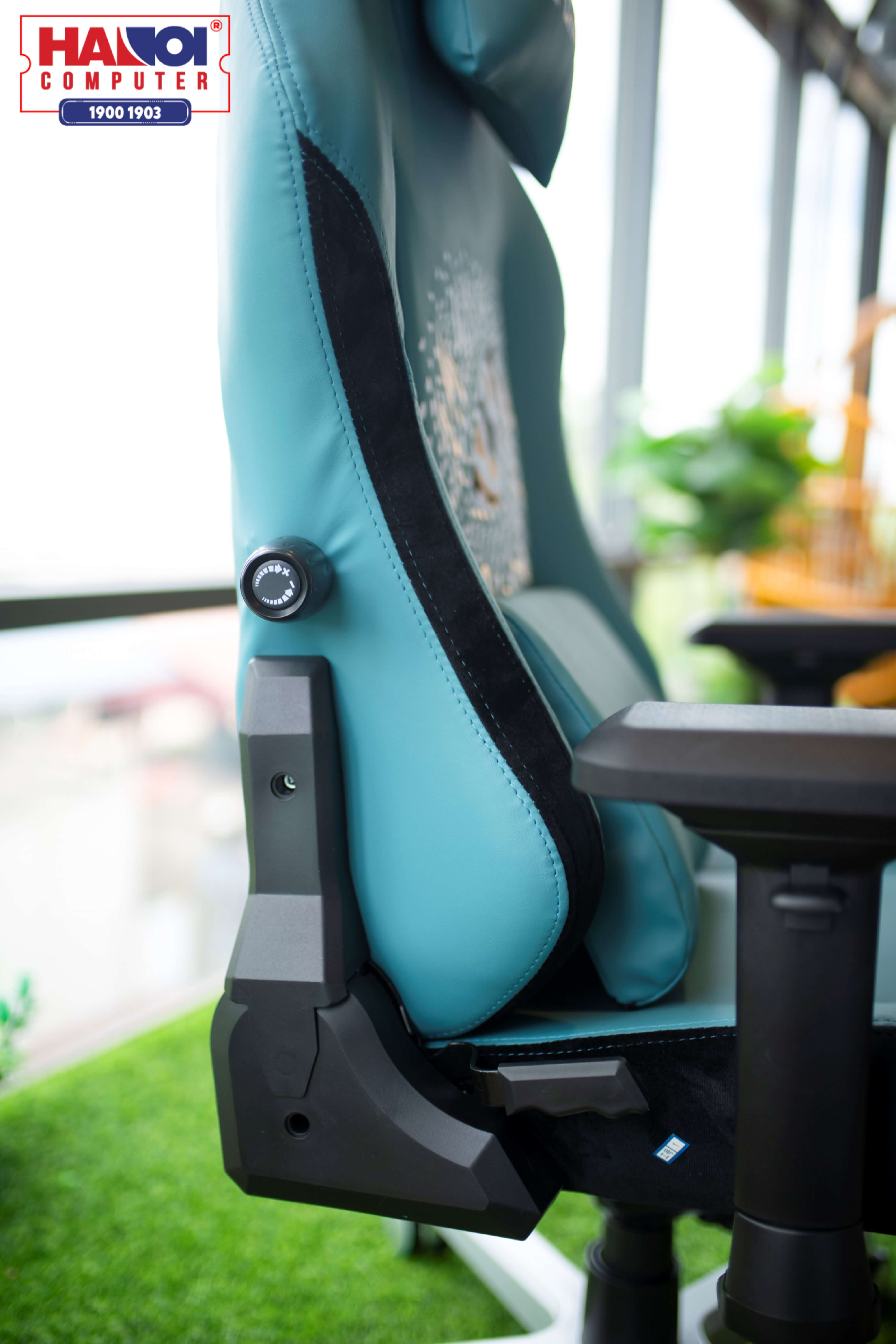 GHẾ CHƠI GAME E-DRA HUNTER GAMING CHAIR - EGC 206 - Blue có thể điều chỉnh lưng ghế dễ dàng