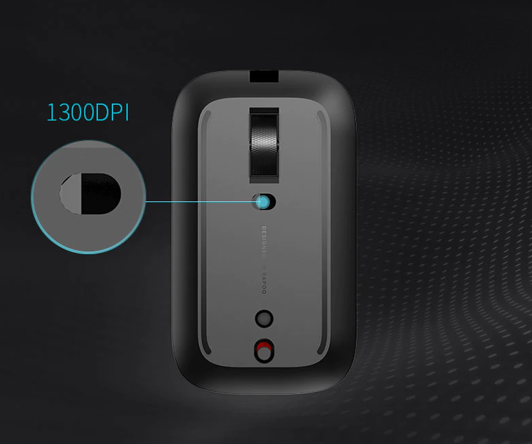 Chuột Không dây Rapoo M550 Silent đen (USB/Bluetooth) 4