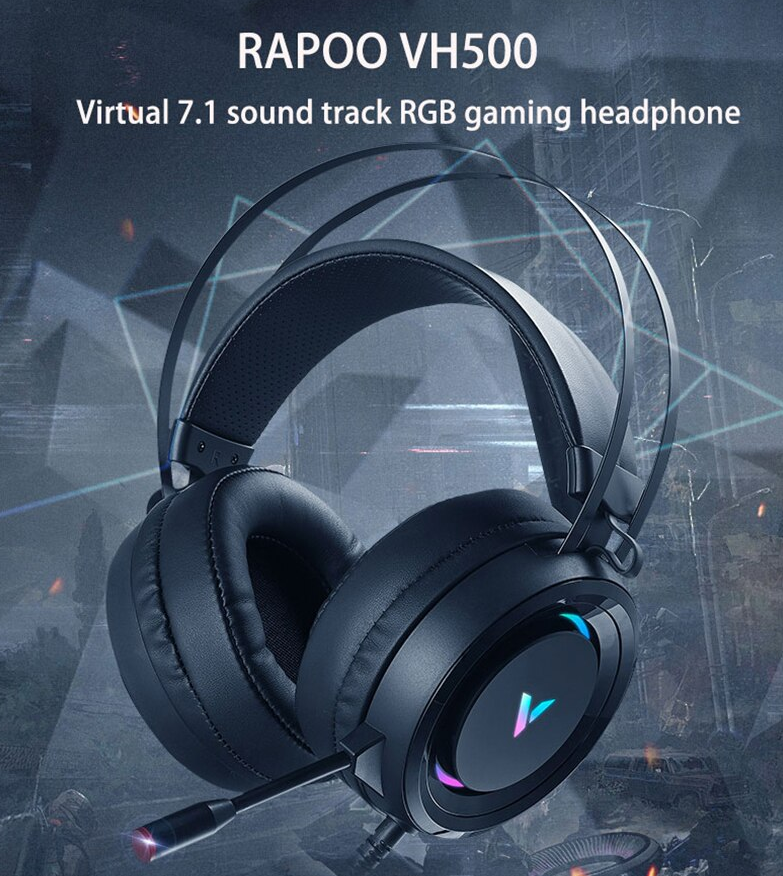 Tai nghe Gaming Rapoo VH500 (Gaming Headset 7.1, USB, LED RGB) 1