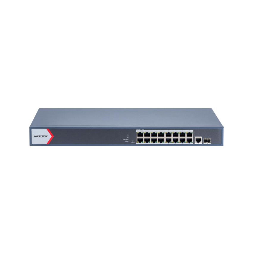 Switch POE 16 cổng POE Hikvision DS-3E1518P-EI/M 