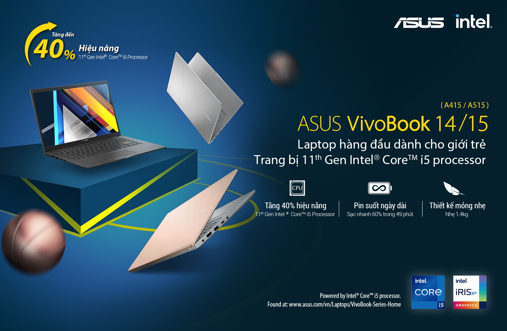 Laptop Asus VivoBook A415EA-1
