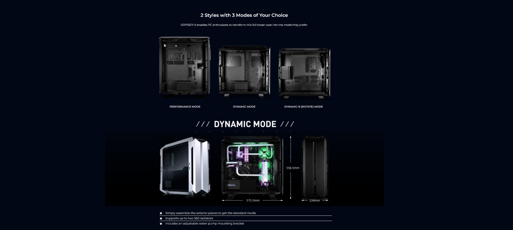 Vỏ Case LIAN-LI Odyssey X Black ( Full Tower/Màu Đen)