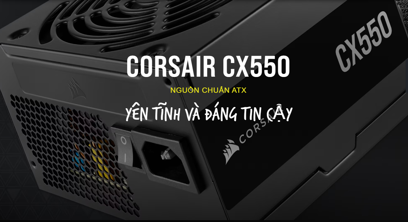 Nguồn máy tính Corsair CX650 (80 Plus Bronze/ Màu Đen)