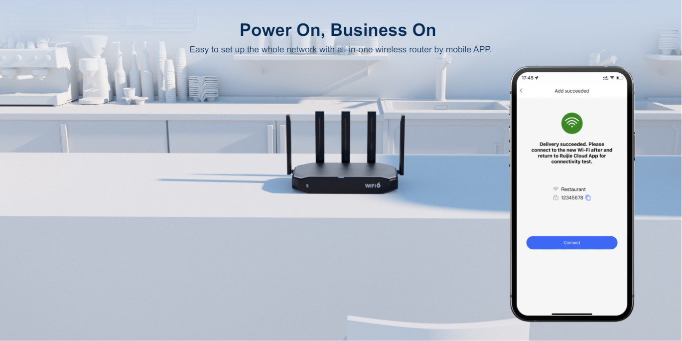 Router Wifi Ruijie RG-EG105GW-X Wi-Fi 6 AX3000
