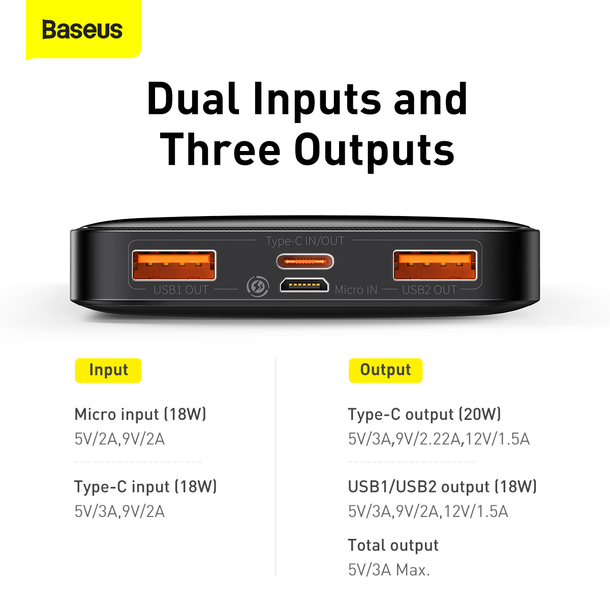 Pin Sạc dự phòng Baseus Bipow Digital Display Power bank 10000mAh 20W Black 6 