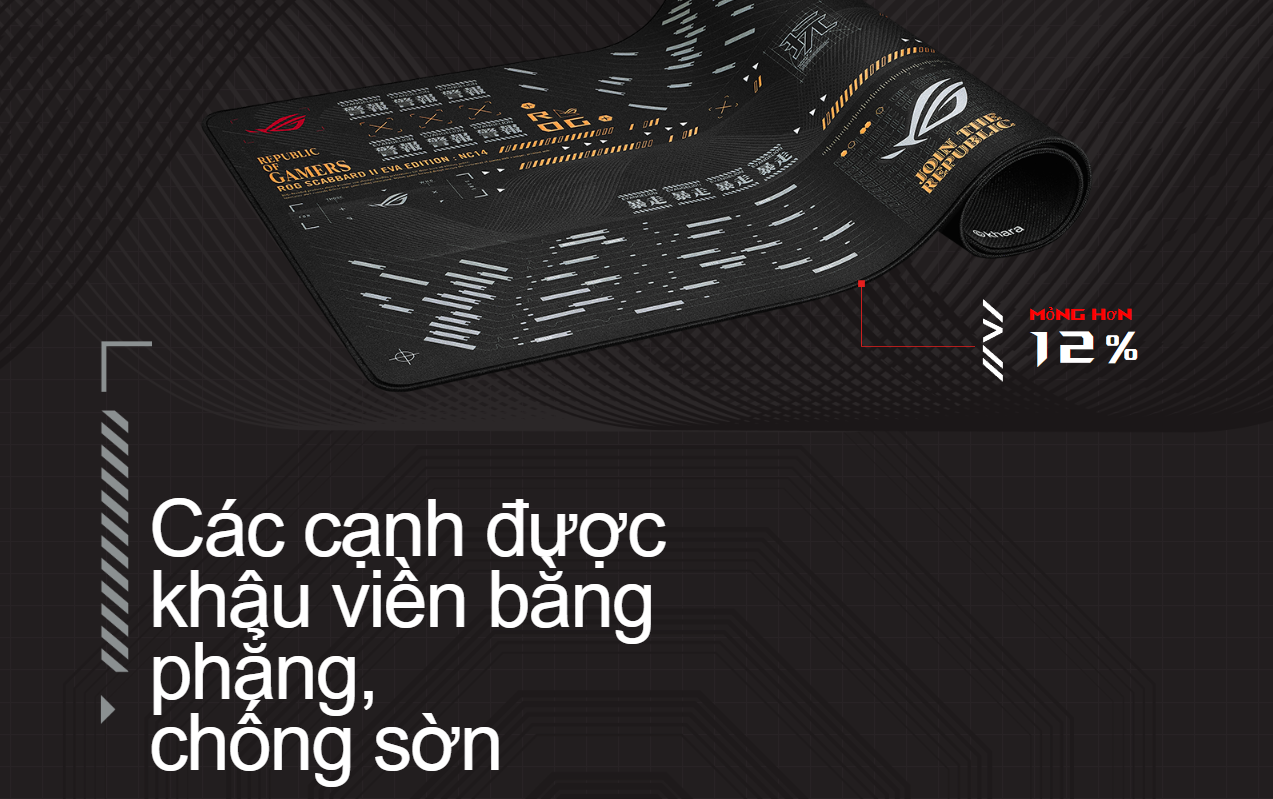 Bàn di chuột Gaming Asus ROG SCABBARD II EVA (900 x 400 x 3mm) 4