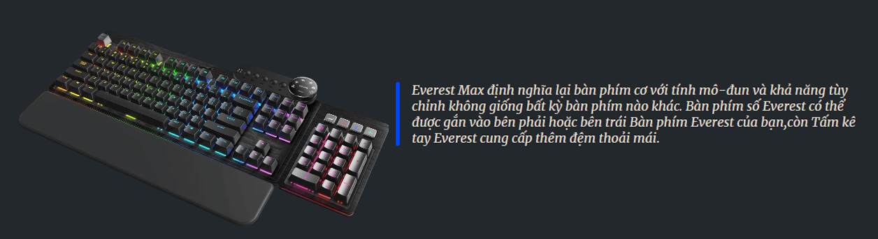 Bàn Phím Gaming Mountain Everest Max Black