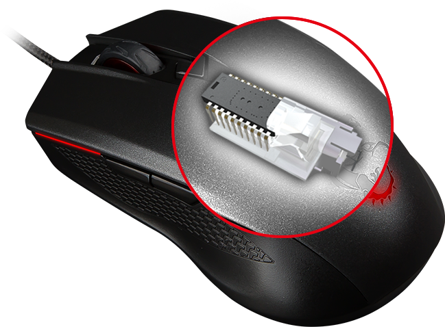 Chuột chơi game MSI GAMING CLUTCH GM40 Black 5