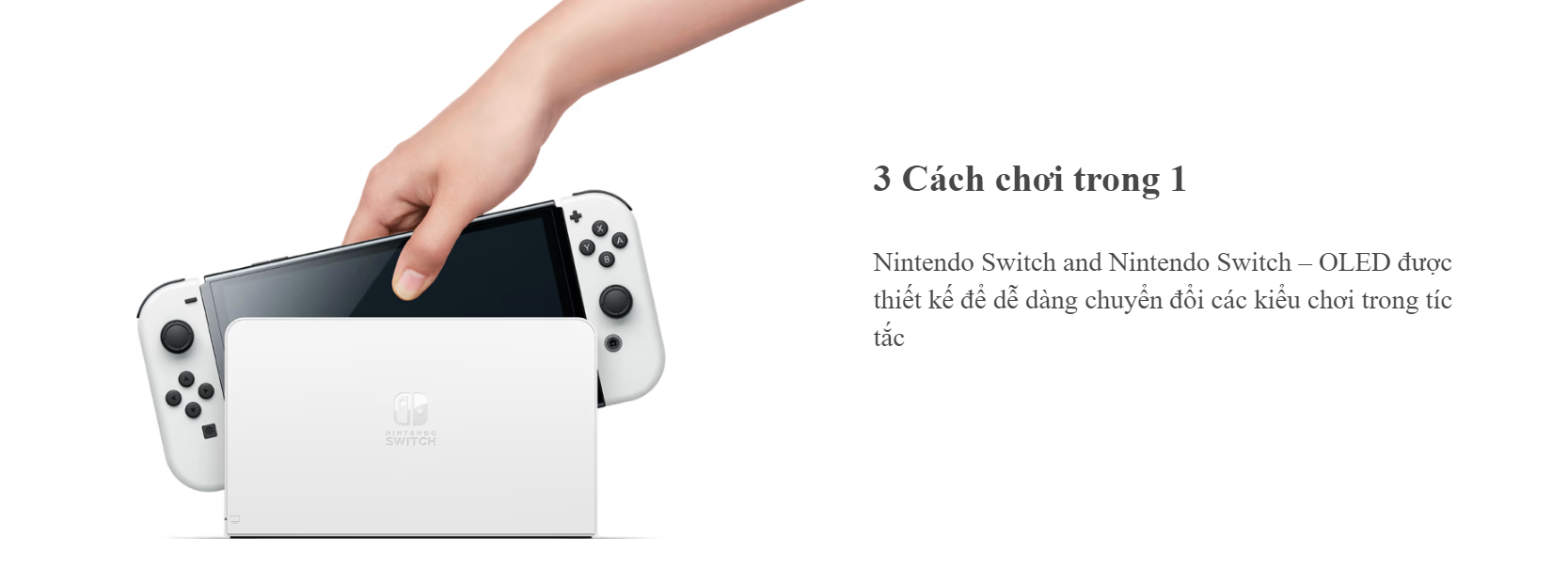 Máy chơi game Nintendo Switch OLED White (Trắng ) 6