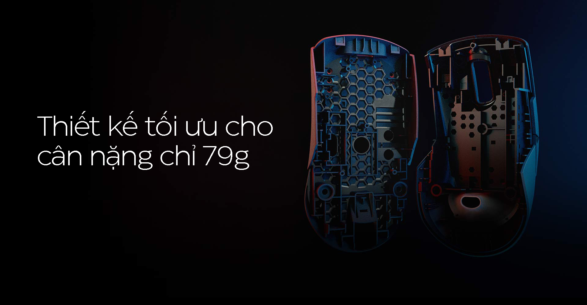 Chuột game không dây Asus ROG Keris EVA (USB/RGB/Tím) (P517) 9