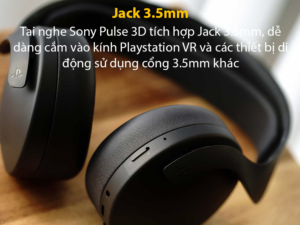 Tai nghe PS5 không dây Sony Pulse 3D Wireless Headset Gray Camouflage - Hàng Chính Hãng 7