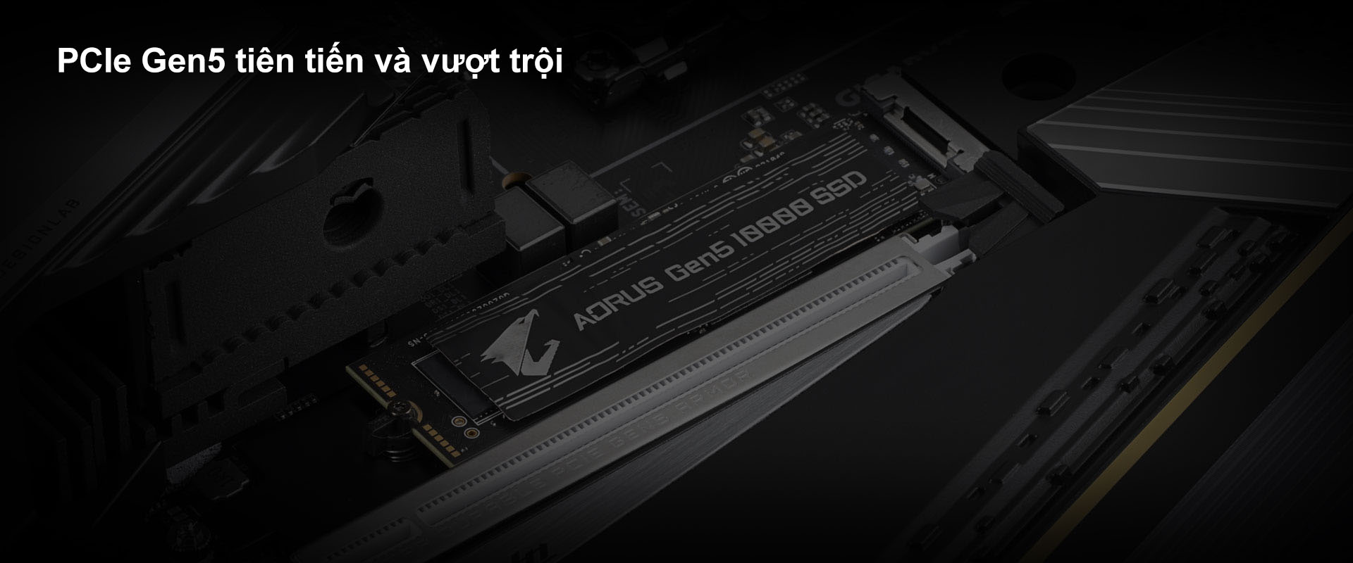 Ổ cứng SSD Gigabyte AORUS Gen5 10000 2TB PCIe 5.0 x 4  (Đọc 10000MB/s Ghi 9500MB/s