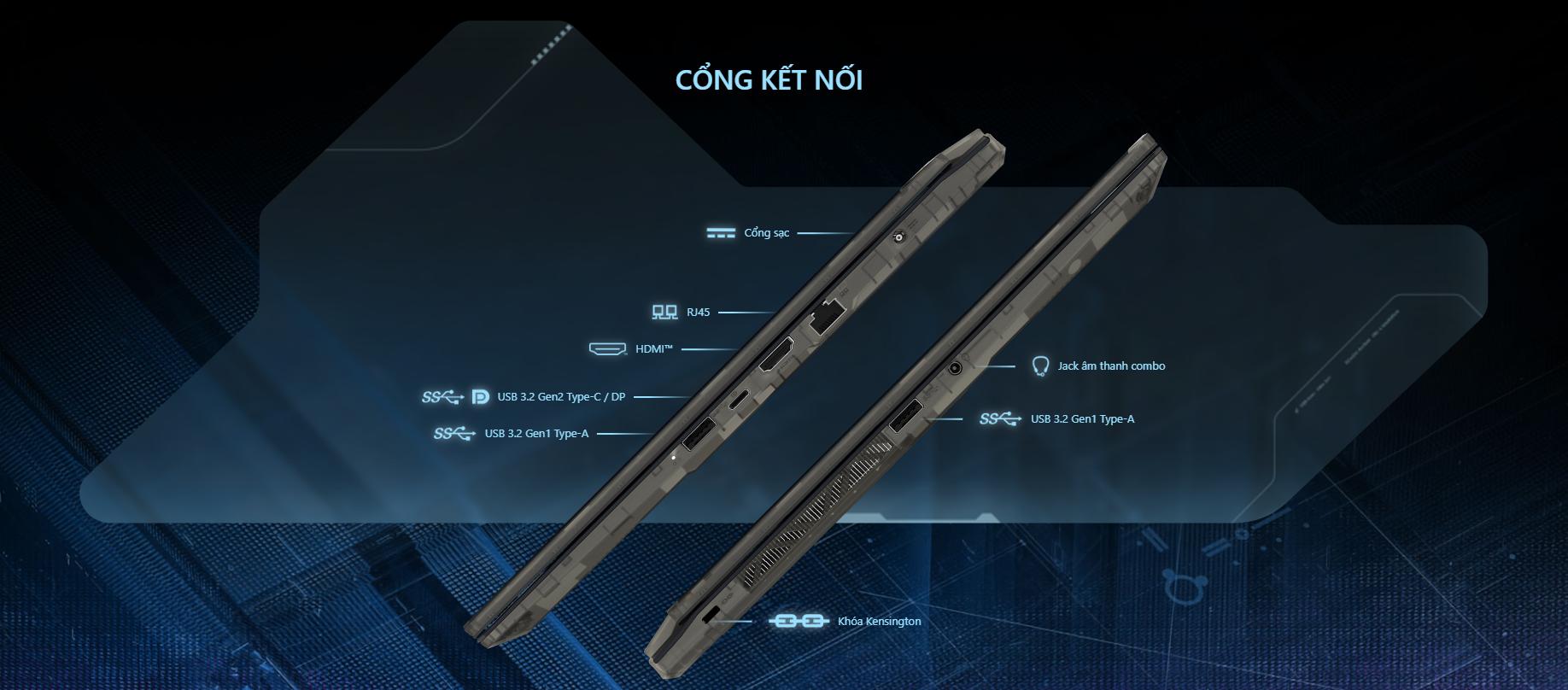 Laptop MSI Gaming Cyborg 15 (A12VE-240VN) (i7 12650H/8GB/512GB SSD/RTX4050 6GB/15.6FHD 144Hz/Win11/Đen) 10