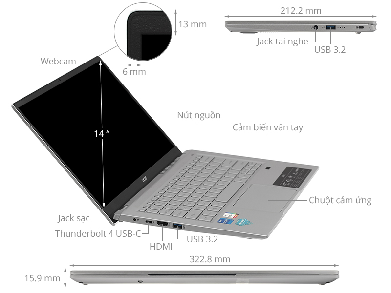 Laptop Acer Swift 3