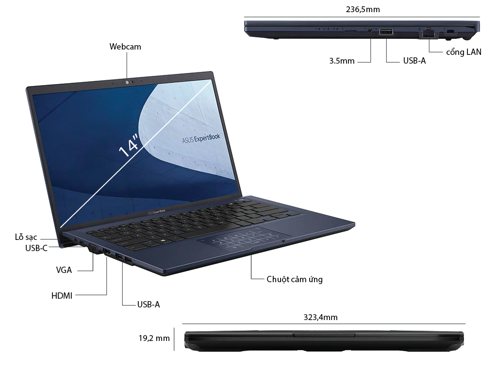 Laptop Asus ExpertBook B1
