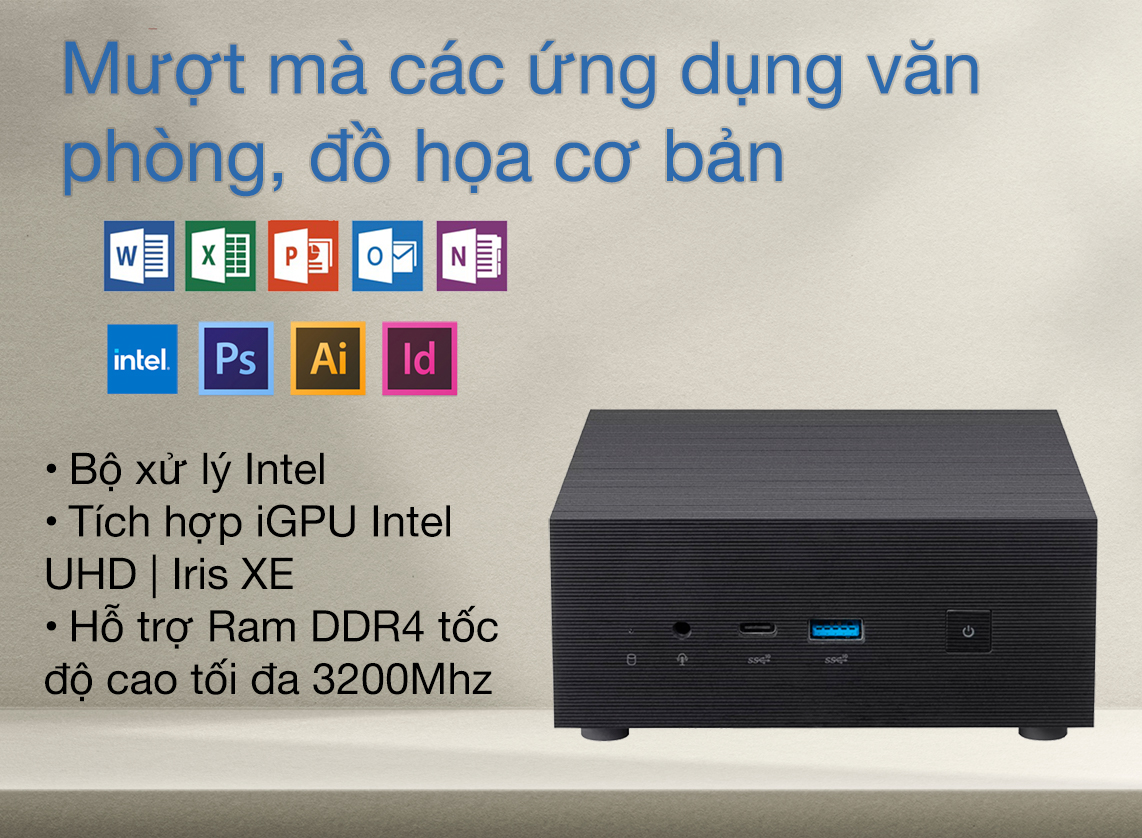 PC Asus Mini PN63-S1-B-S3001MV 90MS02D1-M001D0 2