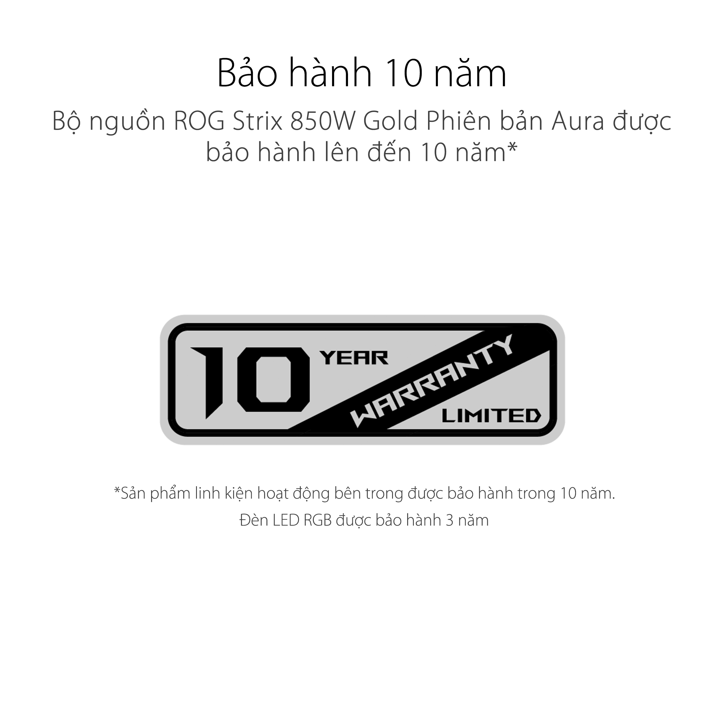 Nguồn Asus ROG STRIX 850W Gold Aura Edition