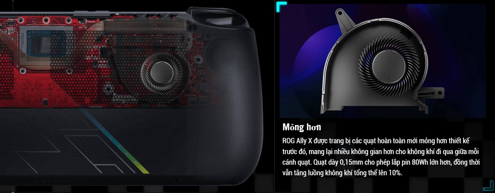 Máy chơi game cầm tay Asus ROG Ally X - 1TB AMD Ryzen Z1 Extreme 11