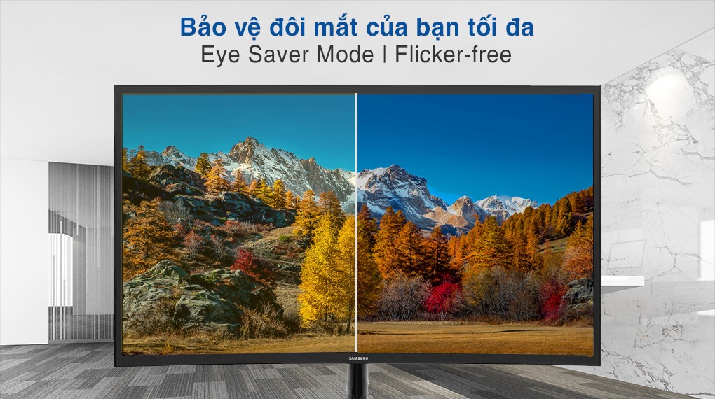 Màn hình Samsung LS24C366EAEXXV bảo vệ mắt