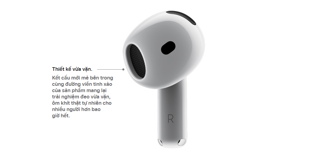 Tai nghe Bluetooth Apple AirPods 4 2024 (MXP63) 3