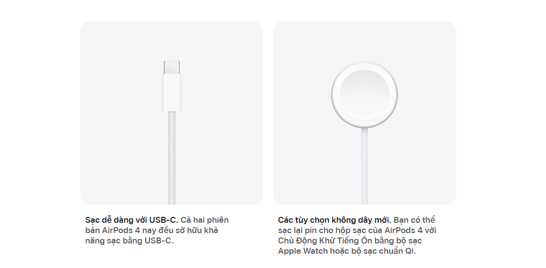 Tai nghe Bluetooth Apple AirPods 4 2024 (MXP63) 7