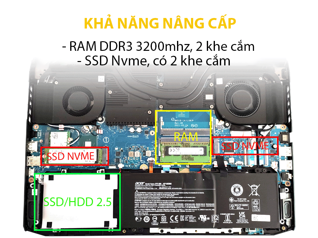 Laptop Acer Gaming Nitro 5 AN515-57