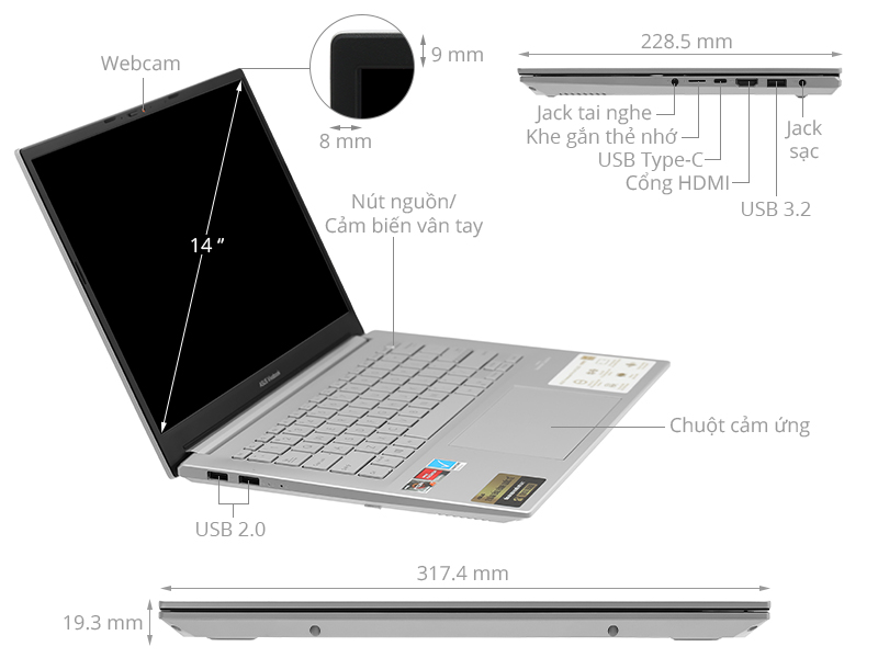 Laptop Asus VivoBook M3401