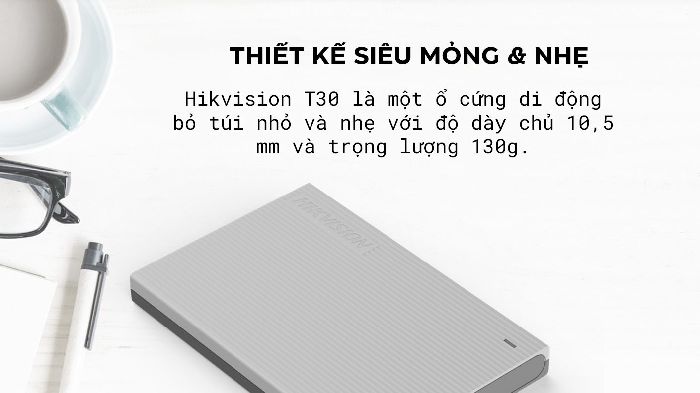 Ổ cứng di động  2.5 inch Hikvision HS-EHDD-T30(STD) USB 3.0 Bạc