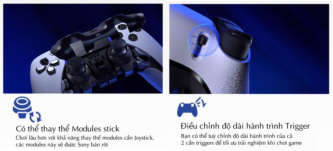 Tay cầm chơi Game Sony PS5 DualSense Edge Midnight Black 2