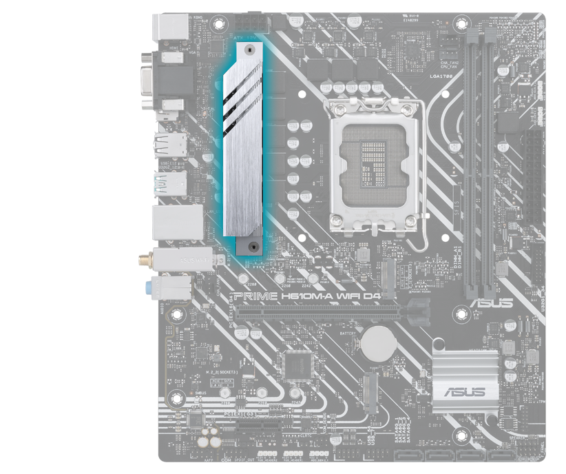 Mainboard ASUS PRIME H610M-A WIFI DDR4 ảnh 2