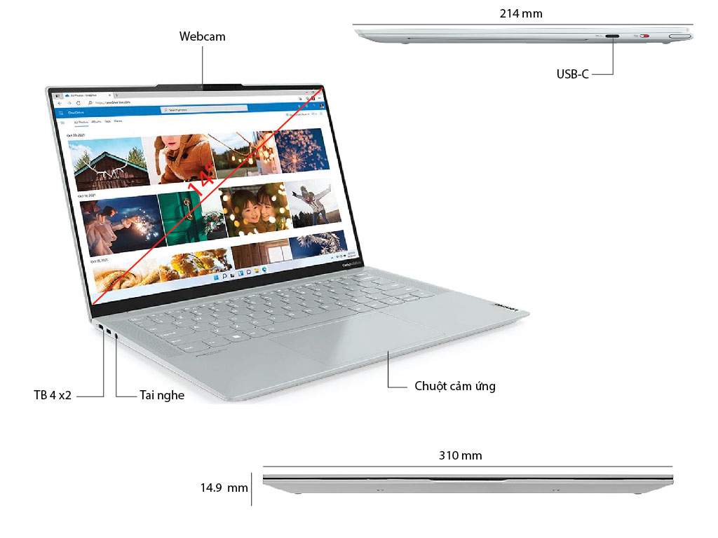 Laptop Lenovo Yoga Slim 7 Carbon 14