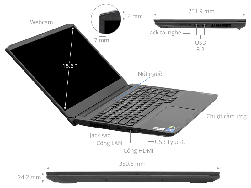 Laptop Lenovo IdeaPad Gaming 3 15ACH6