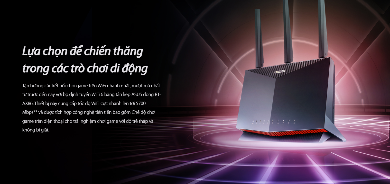 Bộ phát wifi Gaming Asus RT-AX86U PRO 
