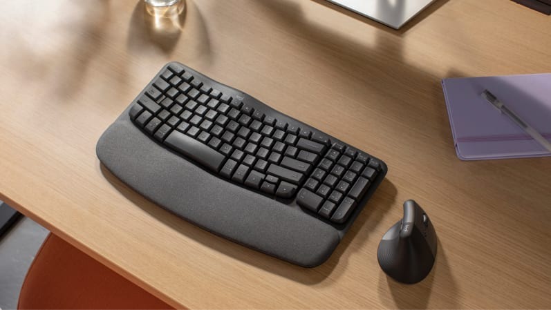 Bàn phím không dây Logitech Wave Keys Ergonomic 4