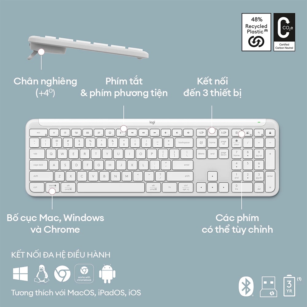 Bộ bàn phím chuột không dây Logitech Signature Slim Combo MK950 2