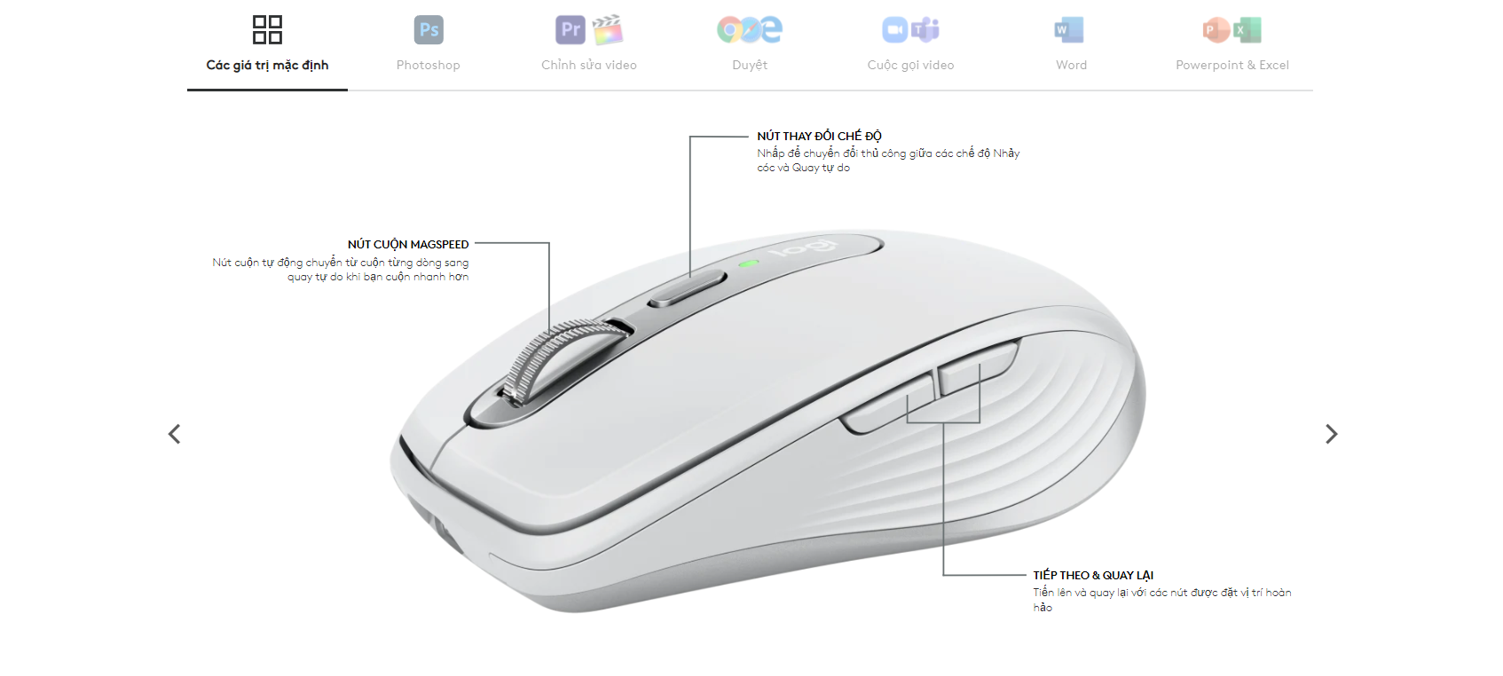 Chuột không dây Logitech MX Anywhere 3 Pale Grey (MAC) 7