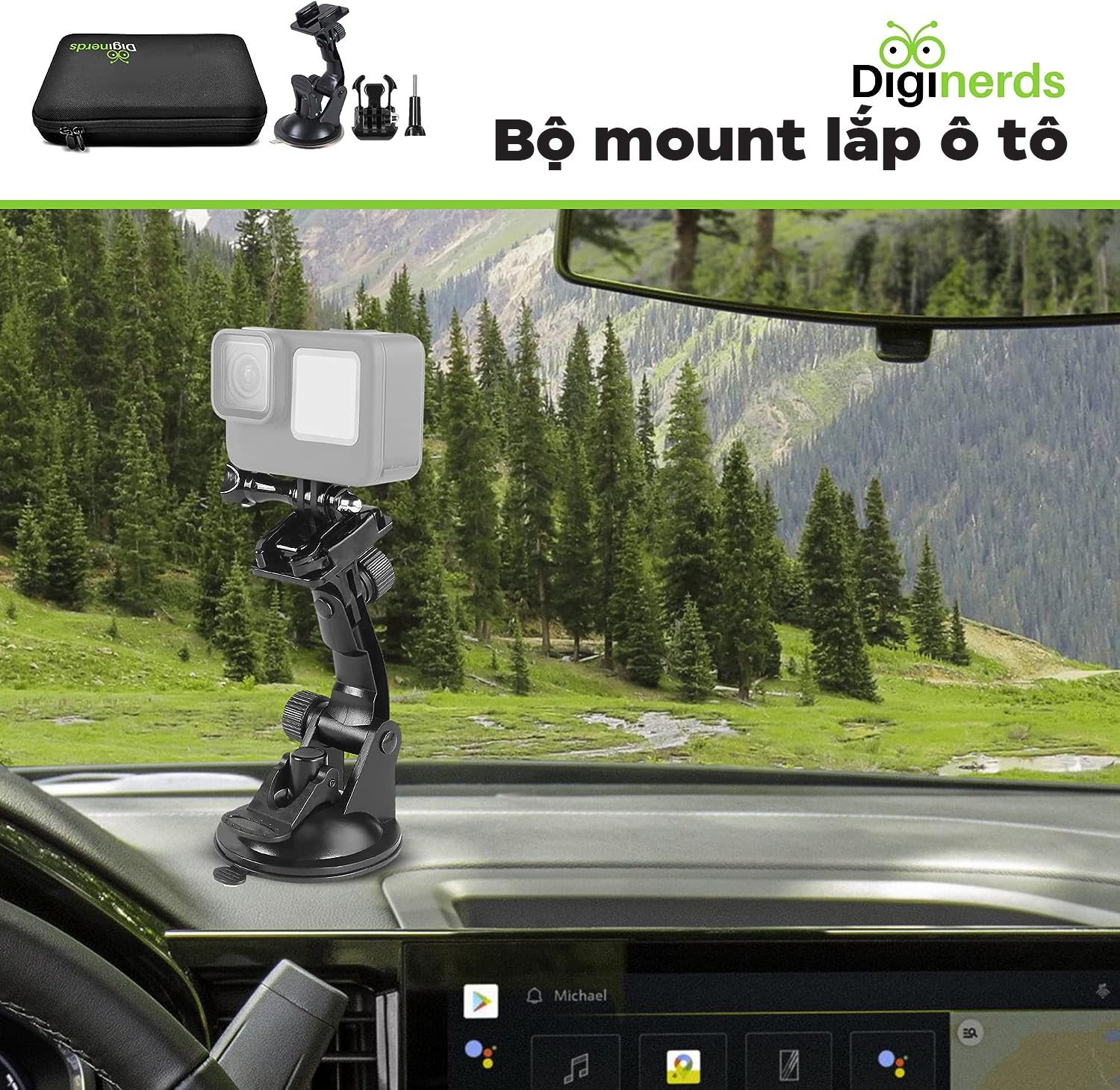 Bộ phụ kiện camera hành động DigiNerds 50-in-1 - Hỗ trợ GoPro/Insta360/DJI Osmo Action