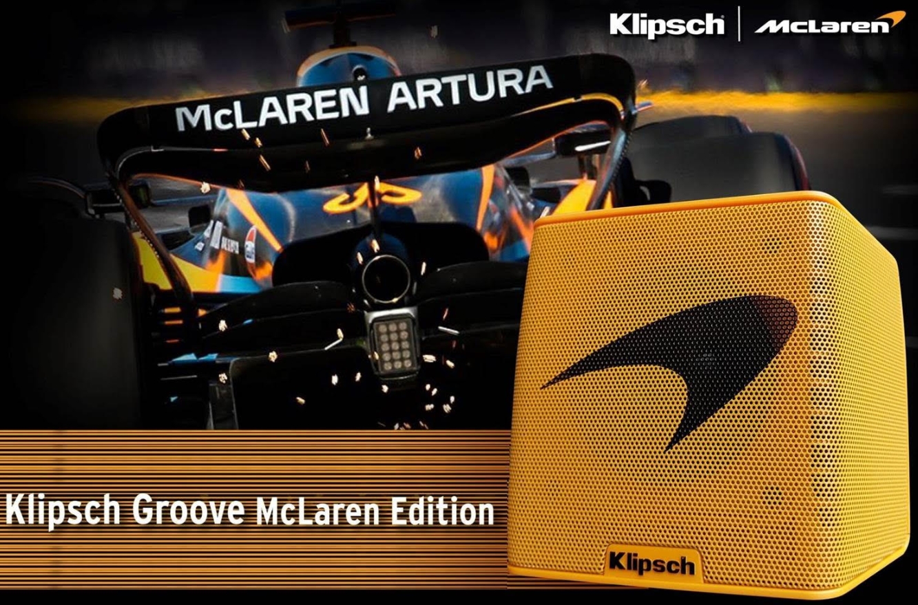 Loa di động Klipsch Groove McLaren - Màu vàng
