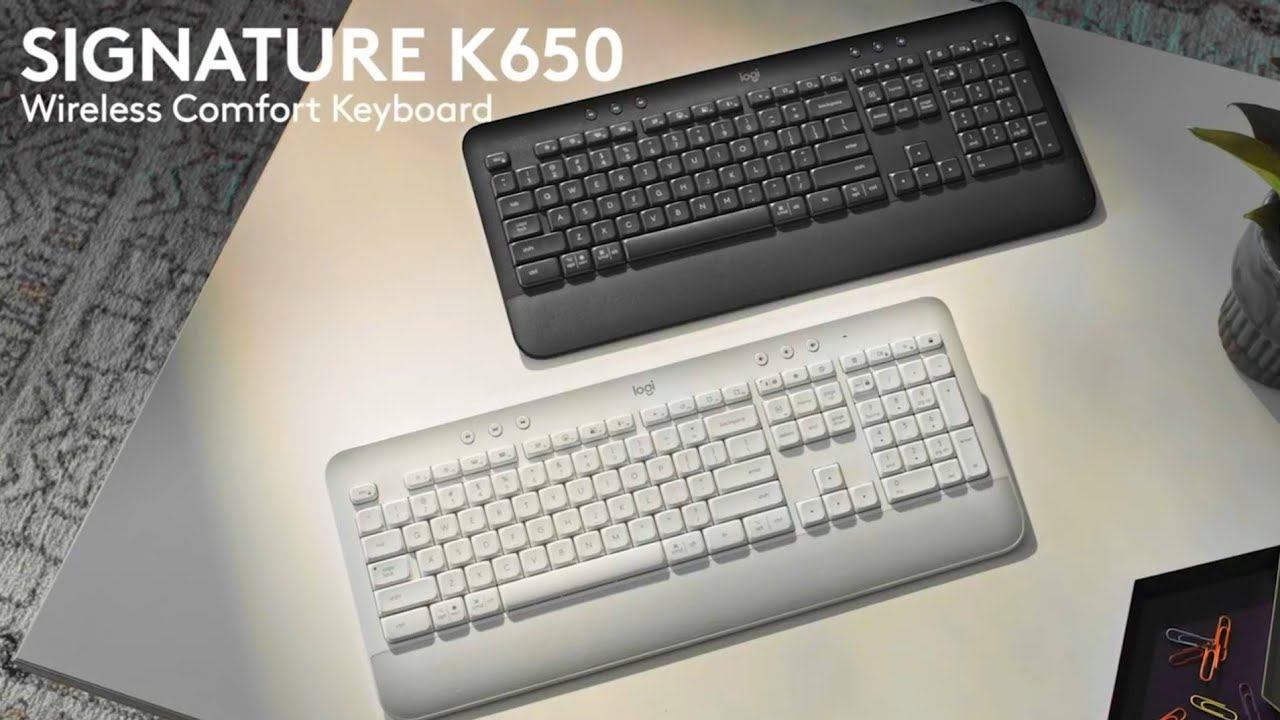 Bàn phím không dây Logitech K650 Off White (USB/Bluetooth/Trắng) (920-010987) 1