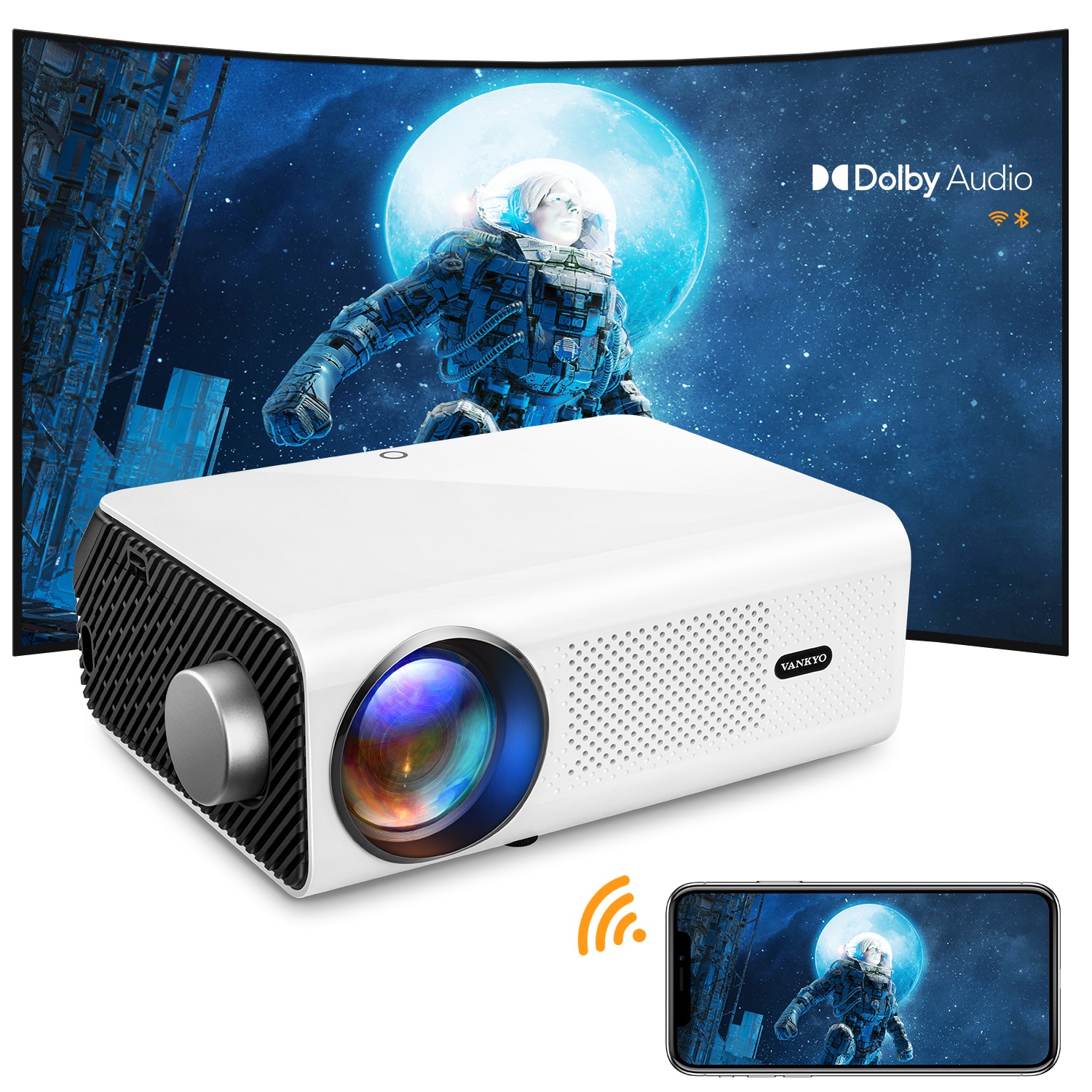 Máy Chiếu Vankyo Leisure 495W ( Full-HD 1080p bản Androi )